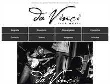 Tablet Screenshot of davincirock.com